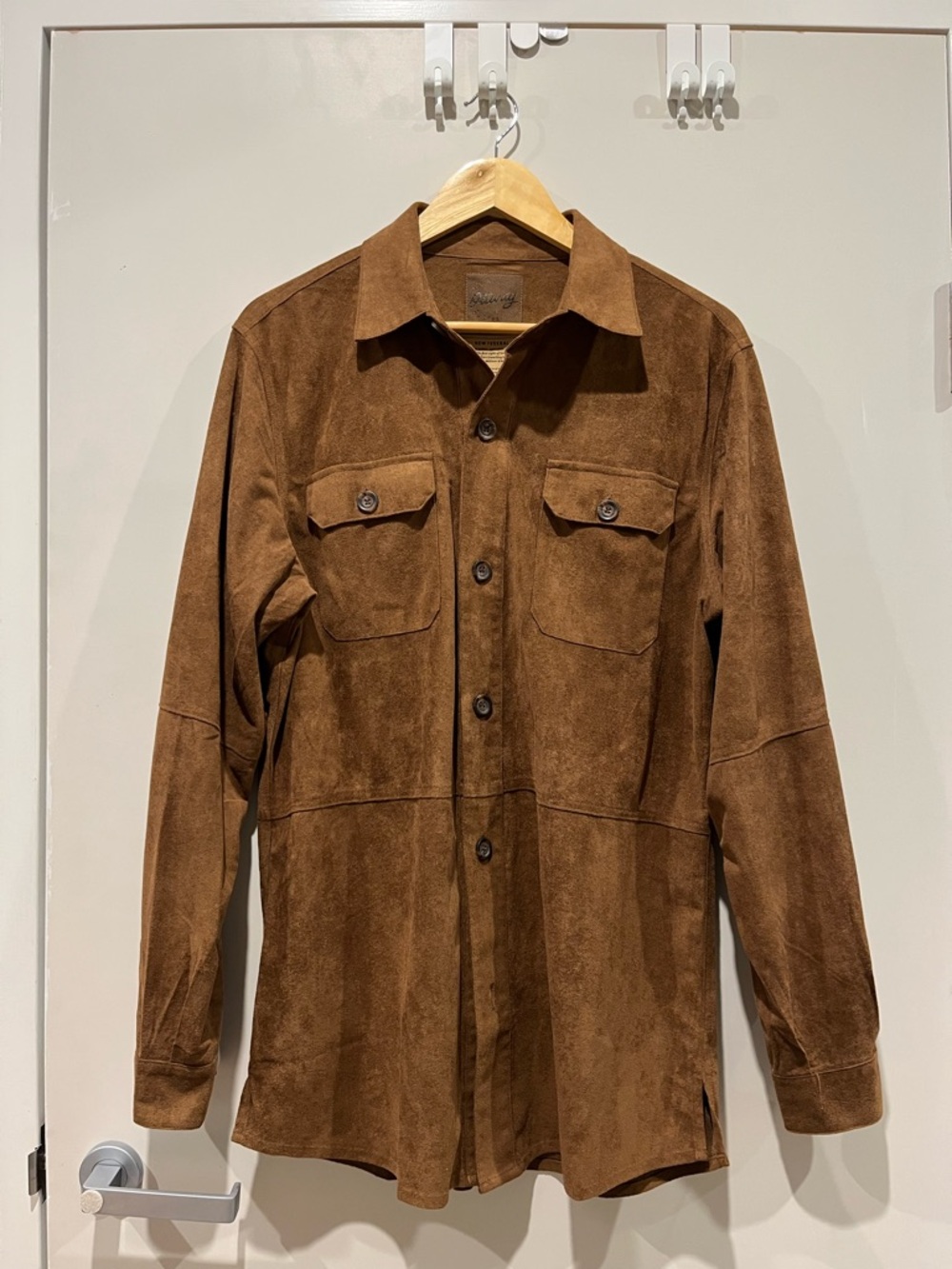 NEW Ottway Australia Tan Faux Suede Overshirt